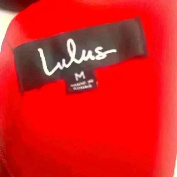 LULUS sexy red dress👠 size medium - Picture 2 of 7